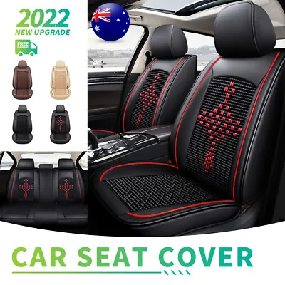 $99.99 • Buy PU Leather Car Seat Covers Front Rear For Mitsubishi Lancer Outlander ASX Triton