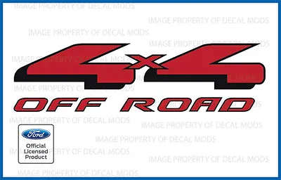 (2x) 1997 - 2008 Ford 4x4 Off Road Decals Stickers Set Red Black FH1E6 • $22.96