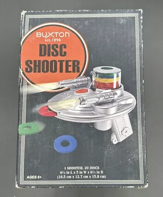 Vintage BUXTON Disc Shooter - Silver Rare NEW • $34.99