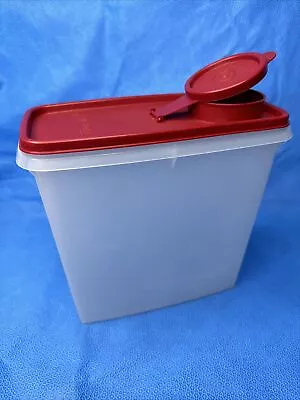 Vintage Tupperware Cereal Pasta Keeper Red 469 New • $17.20