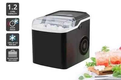 Kogan 12kg Ice Cube Maker With Self-Cleaning (Black) Ice Makers Appliances • $119.26
