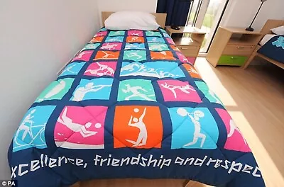 RARE London 2012 Athletes Village Next Duvet In Excellent Condition • £75