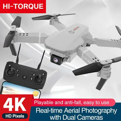 4K HD Dual Camera RC Drone WIFI FPV Foldable Wide Angle Selfie Quadcopter Toys • $49.99