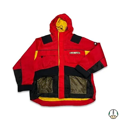 Vintage 90s Tommy Hilfiger Jacket - Mens Large Red • $55.24