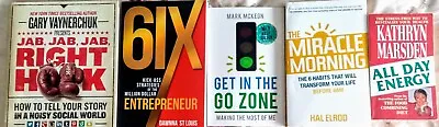 Bundle Of Motivational Books Miracle Morning Get In The Go Zone 6ix Entrepreneur • £10