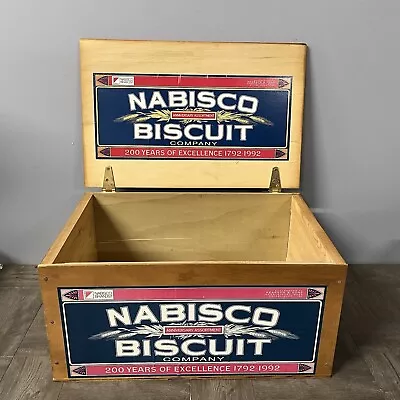 1992 Nabisco Biscuit 200th Anniversary Wooden Box Excellent Condition Advertise • $53.95