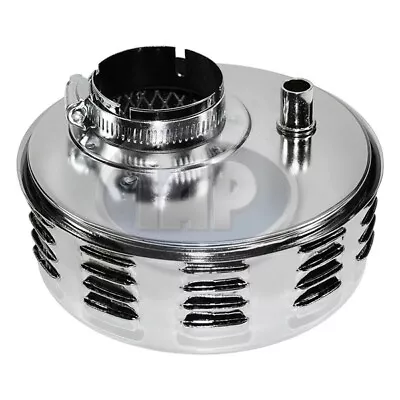 CHROME AIR CLEANER W/ LOUVERS 5-3/8  DIAMETER 2  NECK VOLKSWAGEN BUG 1967-1974 • $35.35