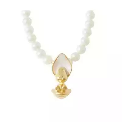 Q-pot. Disney Alice In Wonderland Curious Oyster Pearl Necklace New Japan • $164.50