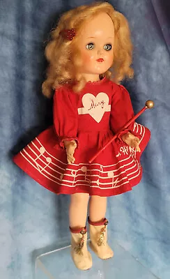 Mary Hartline Ideal Doll P-91 15 In Good Cond. With Baton • $49