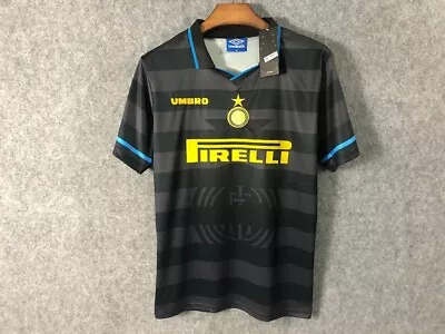Inter Milan 1997/98 Retro / Vintage Away Shirt - Black - Various Sizes  • £34.99
