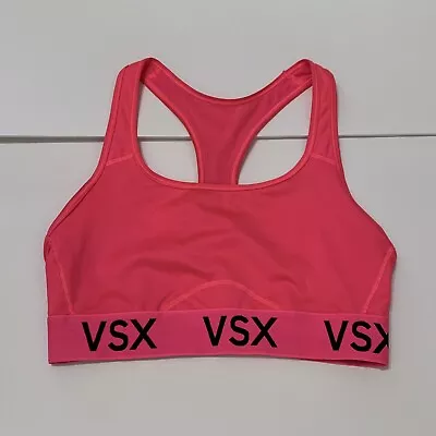 Victoria's Secret VSX Sport Pink Racerback Athletic Workout Sports Bra Medium • $12