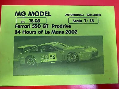 1/18 MG Model Ferrari 550 Maranello 2002 Prodrive MFH Hiro LM Lemans Renaissance • $350