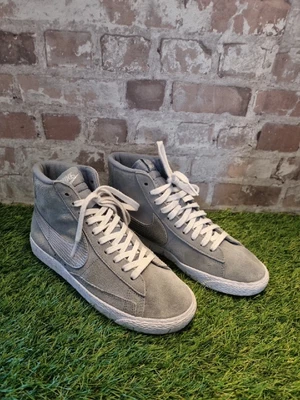 £11.44 • Buy Nike Blazer PRM Mid Suede Trainers 511486-001 Grey Silver White UK 4