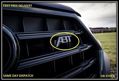 Black ABT Badge Emblem Sticker Rear Boot Tailgate For VW Golf Audi Seat Skoda • £8.99