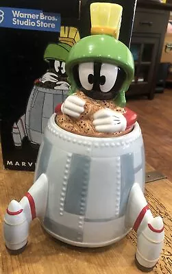 1997 Marvin The Martian Cookie Jar Looney Tunes 13  Tall With Box!! Excellent ++ • $159.65