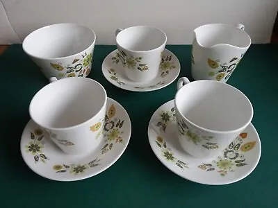 Retro Queen Anne Bone China Parisienne Part Tea Set Floral Pattern • £16