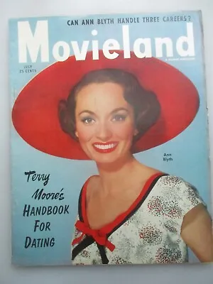 Movieland Magazine - July 1954 Issue - Ann Blyth Cover • $7.99