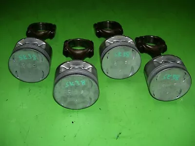 92 Prelude Si 2.3 Liter H23A1 ENGINE PISTONS And CONNECTING RODS Non-VTEC DOHC • $164.95