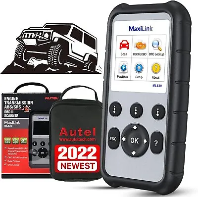 2022 Autel ML629 OBD2 Scanner Engine Transmission Auto VIN Code Reader ABS SRS • $95.99