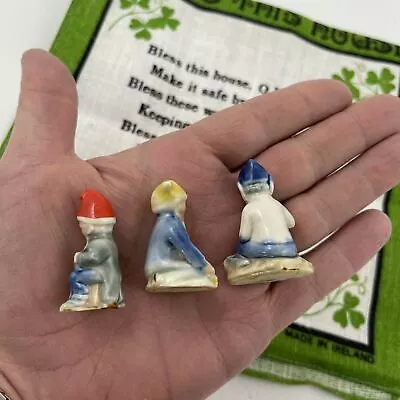 3 Wade Whimsies Leprechauns 56 Lucky Irish Gnome • $59.95