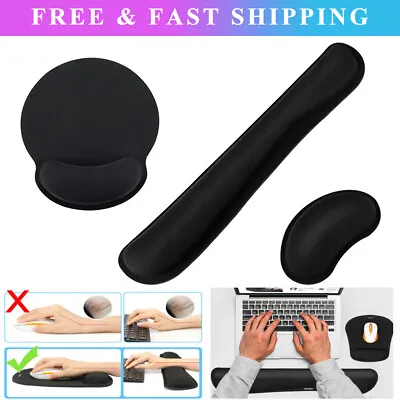 £6.98 • Buy Keyboard Wrist Rest Pad Mouse Wrist Rest Support Cushion Memory Foam For PC Desk