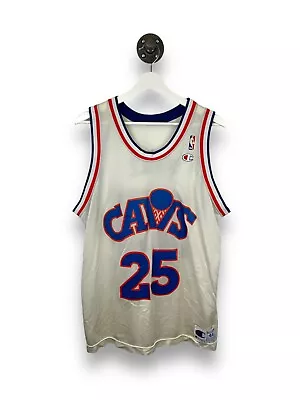 Vintage Mark Price #25 Cleveland Cavaliers Champion NBA Jersey Size 44 White • $130