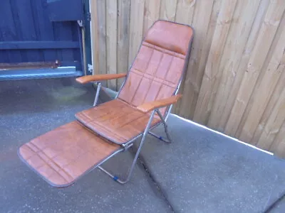 Vintage Maule Marga Reclining Chair - Made In Italy  1970's Era   • $450