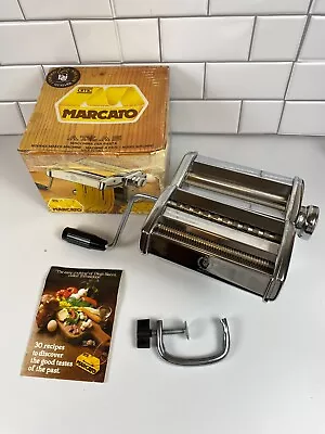 Marcato Atlas Model 150 Pasta Machine Made In Italy Noodle Maker W Box Vintage • $39.99
