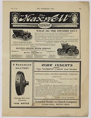 $16.88 • Buy 1906 Maxwell Briscoe Motor Co. Ad: Touring Car & Tourabout - Tarrytown, New York