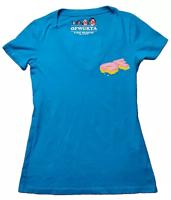 Odd Future OFWGKTA Tyler The Creator Donut Logo Women Small Double-Sided T-Shirt • £15.19