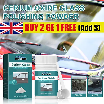 Deep Scratch RemoverRepair Glass Polishing Kit Cerium Oxide Powder 100g • £5.51