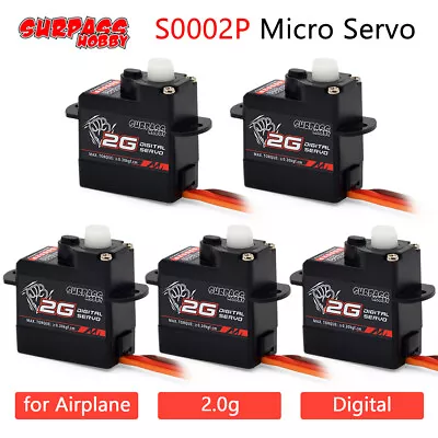 Digital Servo 2g Micro Plastic Gear Servo For RC Airplanes Fixed-wing Helicopter • £7.09