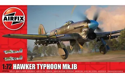 Airfix Hawker Typhoon Mk.IB 1:72 Scale Plastic Model Plane Kit A02041A • $14.99