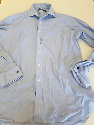 $5 • Buy Polo Ralph Lauren, Blue Cotton, Size XL, Regular Fit Button-Down Shirt, Collar