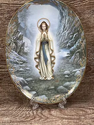 “Our Lady Of Lourdes” The Bradford Exchange  Visions Of Our Lady Collector Plate • $23