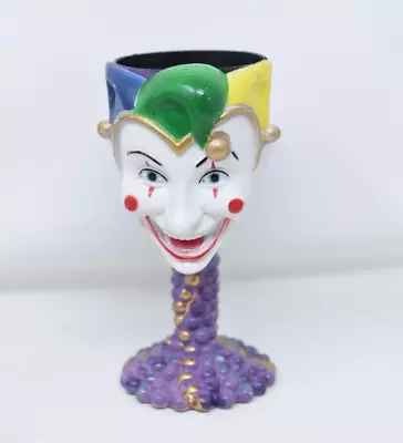 Krewe Of King Arthur Jester Face Grail Goblet Chalice Mardi Gras RARE! Throw • $26