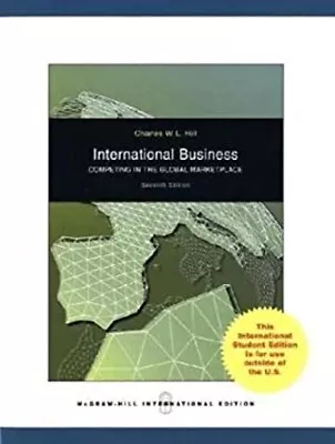 International Business Paperback Charles W. L. Hill • £5.66