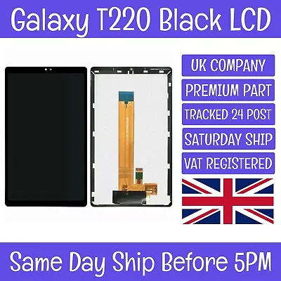 Samsung Galaxy Tab A7 Lite SM-T220 Black LCD Touch Screen Digitiser Display UK • £23.99