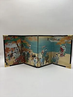 Japanese Art Mini Folding Screen Peacock Card • £20.14