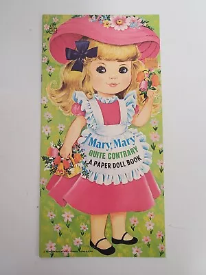 Vintage Original MARY MARY QUITE CONTRARY A Paper Doll Book 1972 UNCUT • $12