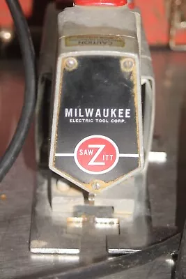 Vintage Milwaukee Jig Saw 6280 Heavy Duty W/Metal Box Red • $189