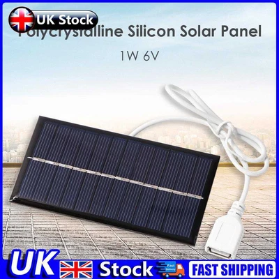£6.64 • Buy 1W 6V Mini Solar Panel DIY Solar System For Phone Power Bank Cell Chargers UK