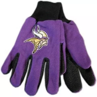 Minnesota Vikings Forever Collectibles NFL Colored Palm Utility Work Gloves • $12.99
