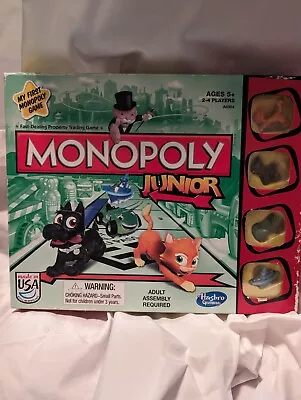 Kids Games Monopoly Junior Board Game Hasbro -Complete- • $5.99