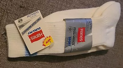 Unused NOS Hanes Tube Socks Blue Stripe Bar 70's 80's Pro's Choice Sport Socks • $85.64