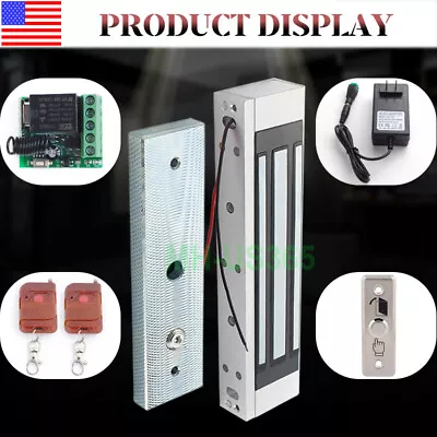 180kg Door Access Control System Electric Magnetic Door Lock 2Remote Control Kit • $59.98