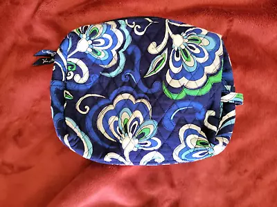 VERA BRADLEY Cosmetic Bag - Mediterranean Blue Retired -  Excellent Condition • $14.99