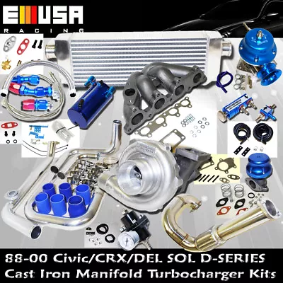 Complete Turbo Kit For 88-00 D15D16 92-95 1.5L SOHC VTEC-E I-4 92HP D15Z1 • $799.99