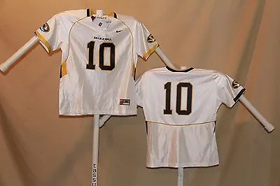 MISSOURI TIGERS  Nike #10  FOOTBALL JERSEY Womens XL   NwT  White $55 Retail • $16.76