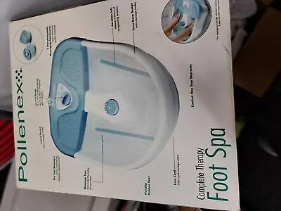 Pollenex FOOT SPA Complete Therapy 3Settings Heat Vibration Bubbles Open Box • $18